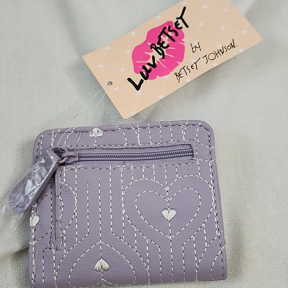 Valentino Orlandi Lavender Crossbody Bag & Coordinating Betsey Johnson Wallet